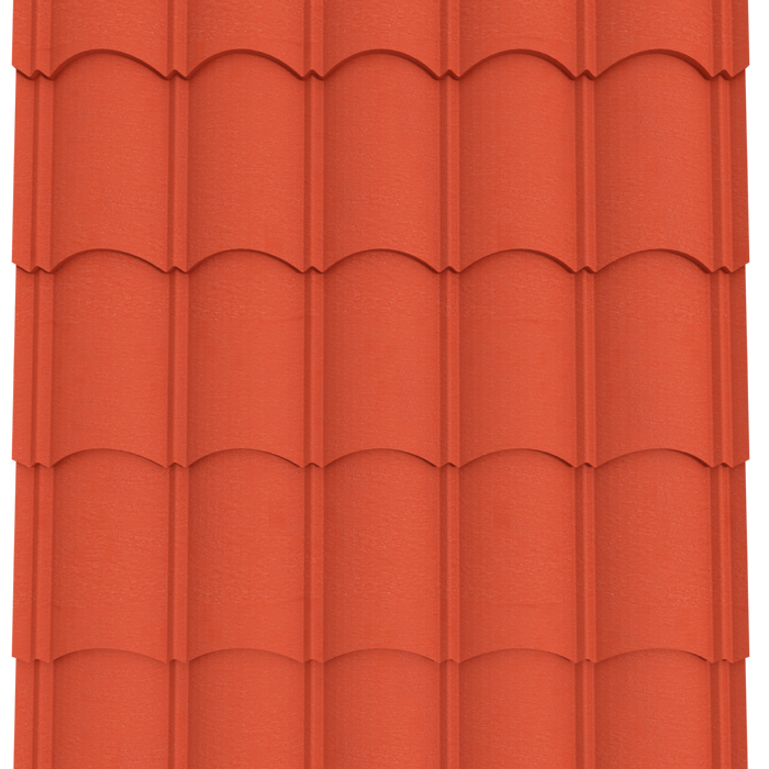 Orientile 28G Tile Red Matt Roofing Sheet